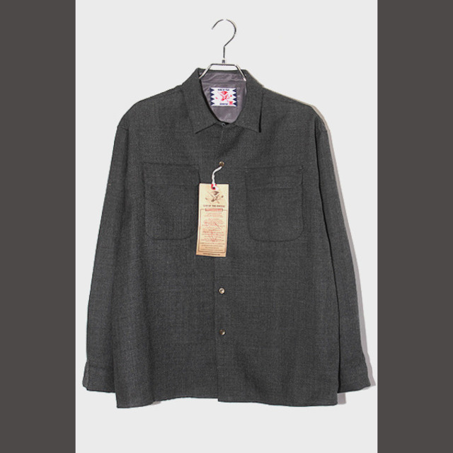 L 未使用品 22AW サノバチーズ Tweed Shirt ツイードシャツ