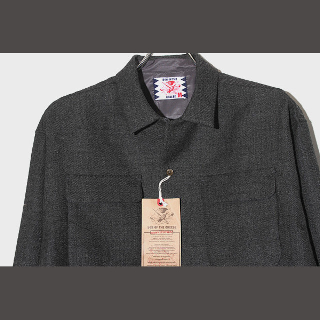 L 未使用品 22AW サノバチーズ Tweed Shirt ツイードシャツ 2