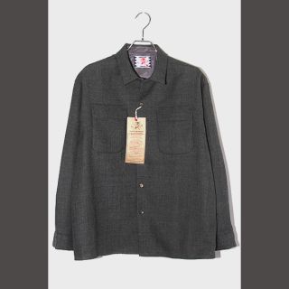 サノバチーズ(SON OF THE CHEESE)のL 未使用品 22AW サノバチーズ Tweed Shirt ツイードシャツ(シャツ)