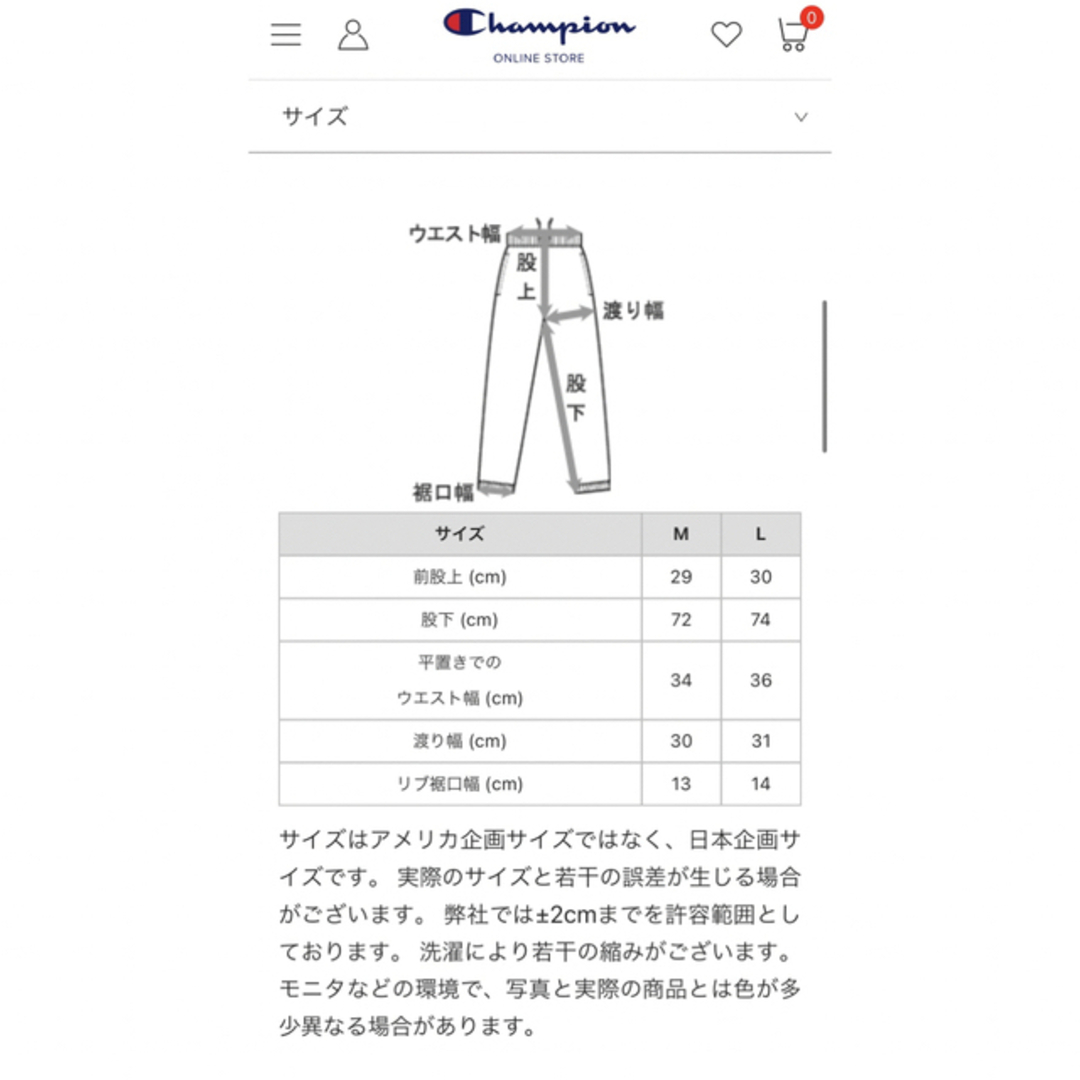 Champion(チャンピオン)の新木優子チャンピオン　ロングパンツ  Lサイズ スポーツ/アウトドアのトレーニング/エクササイズ(トレーニング用品)の商品写真