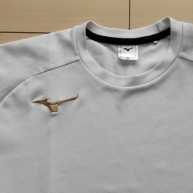 MIZUNO(ミズノ)のミズノTシャツ(ホワイト×ブラック)Sサイズ メンズのトップス(Tシャツ/カットソー(半袖/袖なし))の商品写真