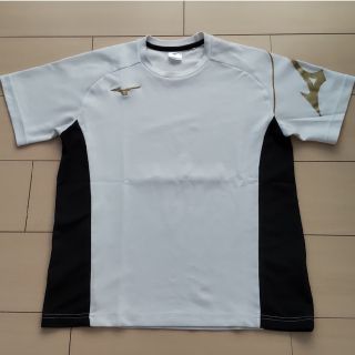 ミズノ(MIZUNO)のミズノTシャツ(ホワイト×ブラック)Sサイズ(Tシャツ/カットソー(半袖/袖なし))