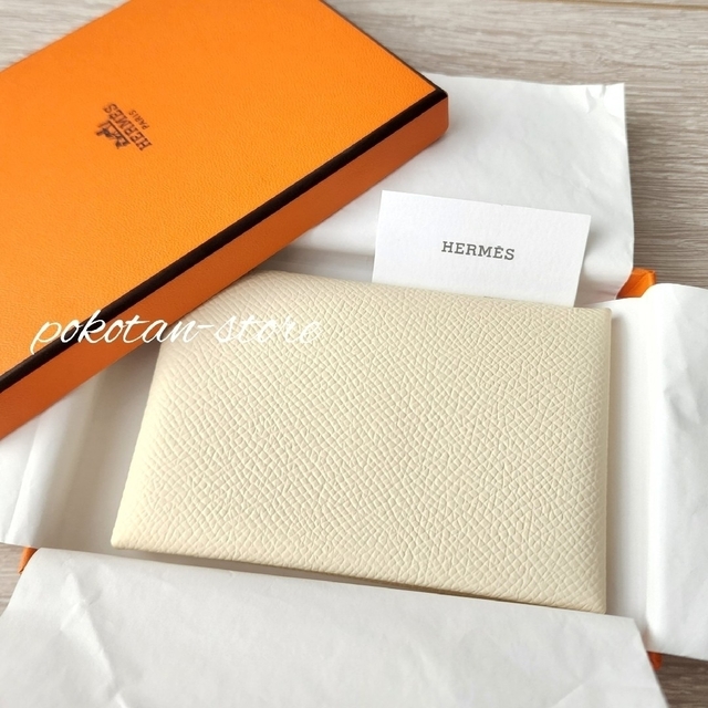 HERMES エルメス 新品同様 カルヴィ カードケース-