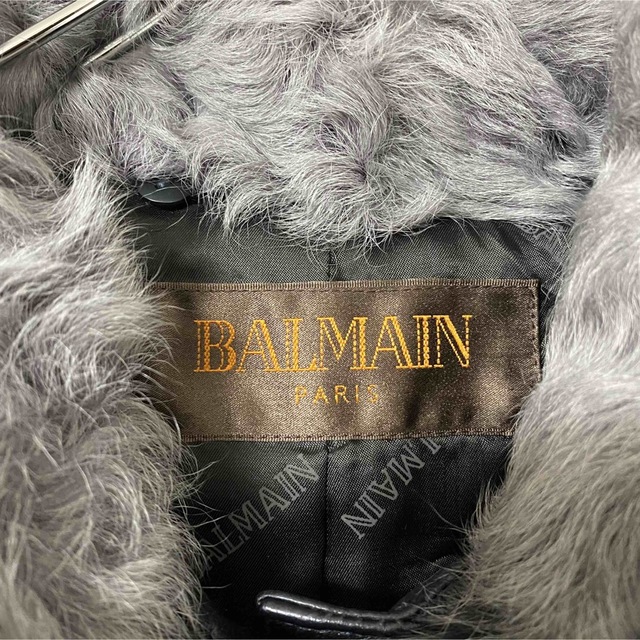 BALMAIN バルマン レザーコート ジャケット シープスキン 11号