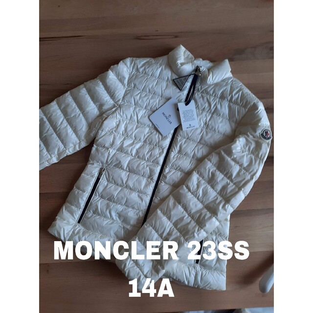 品揃え豊富で MONCLER - 23SS⭐新品 MONCLER KAUKURA  ライトダウン ホワイト 14A ダウンジャケット