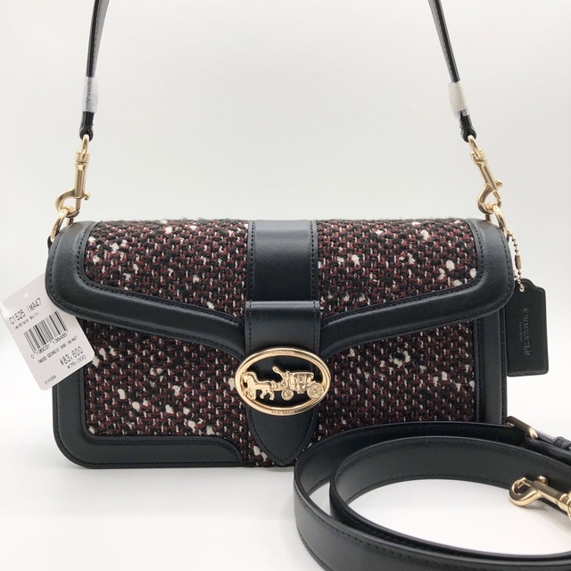 ブラックマルチ仕様【COACH☆新品】コーチ ジョージー ショルダー！クロスボディ！入手困難！