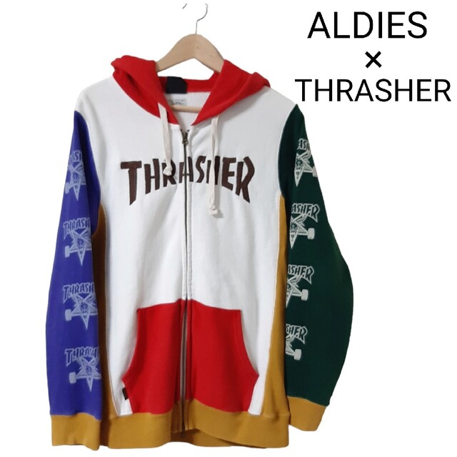 ALDIES × THRASHER コラボパーカー アールディーズ スラッシャー