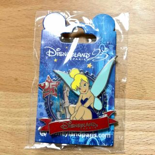 ディズニーランドパリ　25周年限定品　ピンバッジ  ティンカーベル