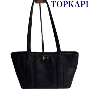 トプカピ(TOPKAPI)の【極美品・レア】トプカピ　ミニトートバック　シボ皮　ダークネイビー　ターンロック(トートバッグ)