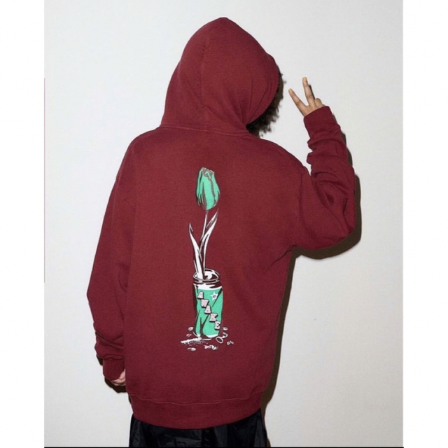 AWAKE x Wasted Youth hoodie red XL 海外限定品