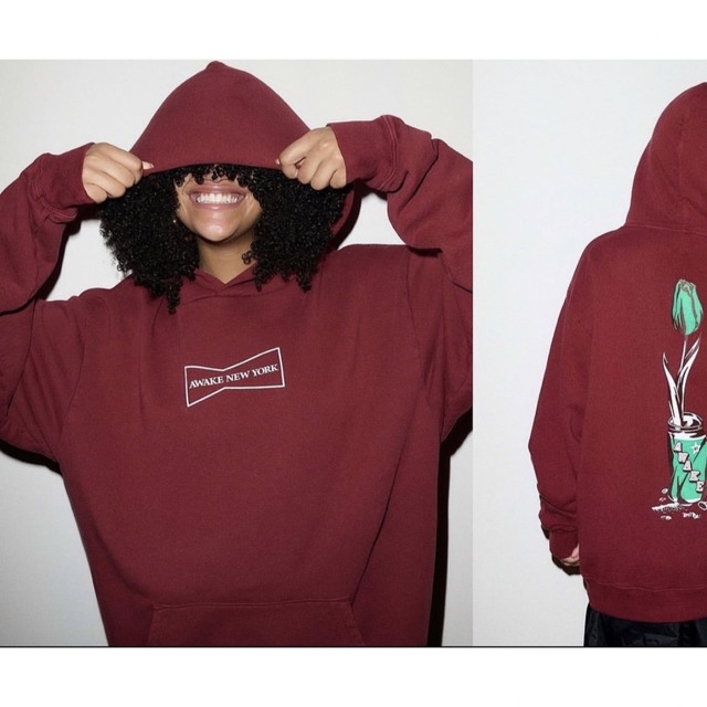 AWAKE x Wasted Youth hoodie red XL 海外限定品 1