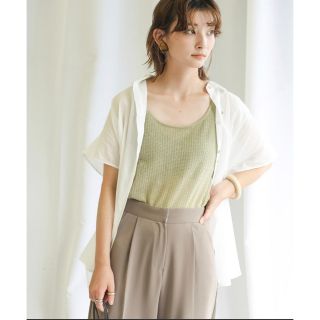 セレクトモカ(SELECT MOCA)のselect MOCA シアーシャツ　美品(シャツ/ブラウス(長袖/七分))