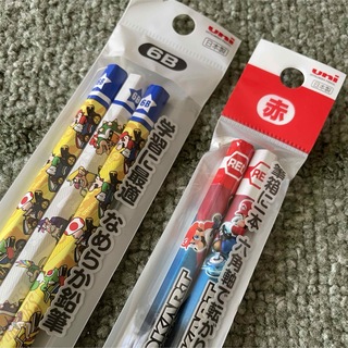 三菱鉛筆 - 【６Ｂ・赤鉛筆】 マリオカート 鉛筆セット 新品☆