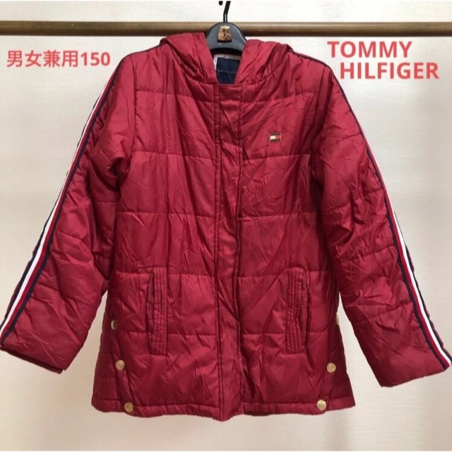 TOMMY HILFIGER(トミーヒルフィガー)のTOMMY HILFIGER  中綿ジャケット  キッズ男女兼用150  赤 キッズ/ベビー/マタニティのキッズ服男の子用(90cm~)(ジャケット/上着)の商品写真