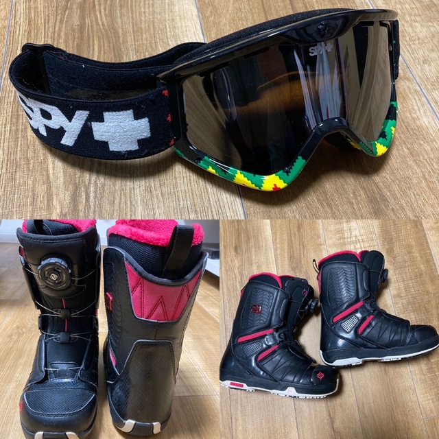 SALOMON - 着画有り スノボ 8点セット バッグ ビンディング ブーツ
