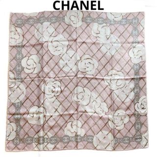 速くおよび自由な シャネル CHANEL シルクシフォンスカーフ(ココマーク