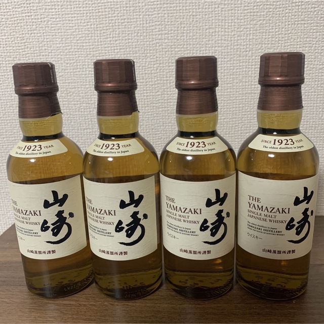 サントリーシングルモルトウイスキー 山崎 180ml　4本セット