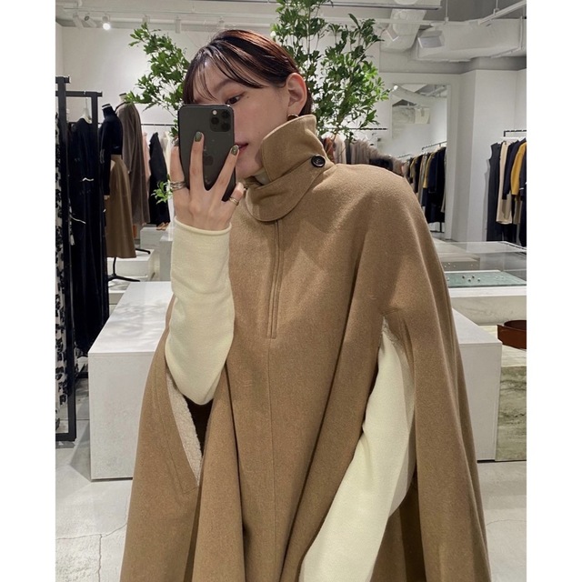 CLANE リバーシブルボアケープコート*新品未使用-
