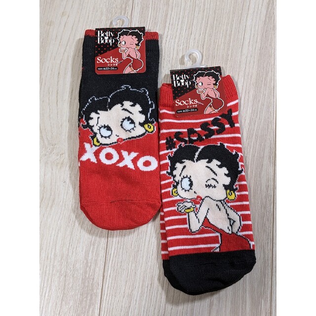 Betty Boop(ベティブープ)の靴下　ベティちゃん レディースのレッグウェア(ソックス)の商品写真