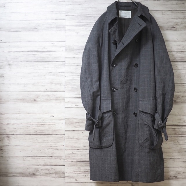 kolor - kolor 11AW グレンチェック シワ加工トレンチコートの通販 by