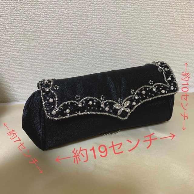 AIMER(エメ)の【 Kinoko❤︎様専用】AIMER パーティバッグ　ブラック レディースのバッグ(クラッチバッグ)の商品写真