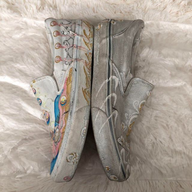 VANS - VANSバンズ ペイントスニーカースリッポンアシンメトリー