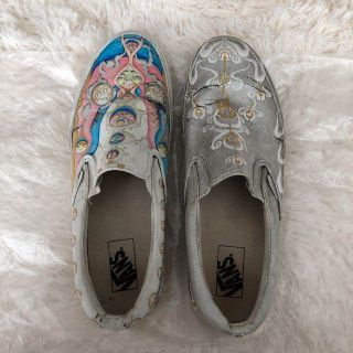 VANS - VANSバンズ ペイントスニーカースリッポンアシンメトリー
