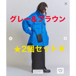 ビューティアンドユースユナイテッドアローズ(BEAUTY&YOUTH UNITED ARROWS)の 2個セット★レザー ジップスリム ウォレットショルダー(ショルダーバッグ)