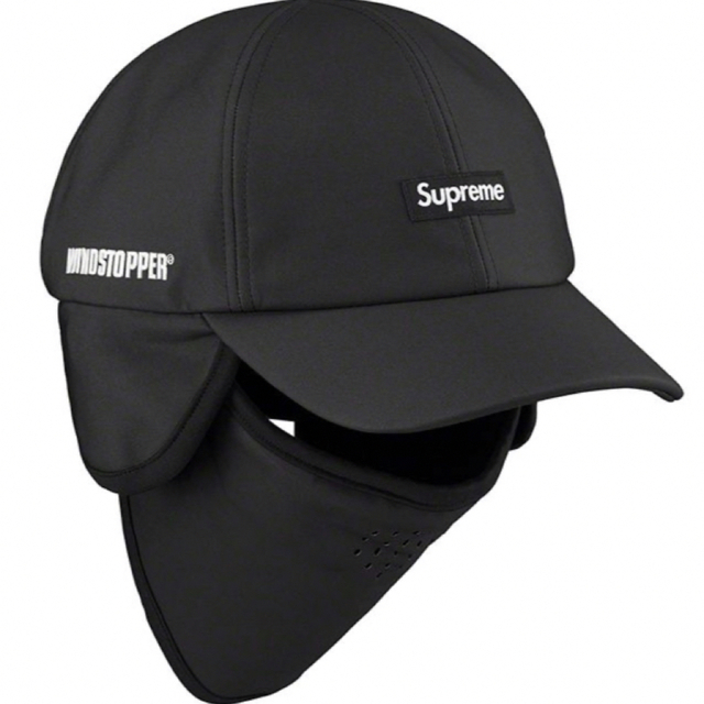メンズsupreme WINDSTOPPER Facemask 6-Panel 黒