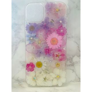 全機種対応 iPhoneケース 押し花ケース 押し花 ケース 花 Android(iPhoneケース)