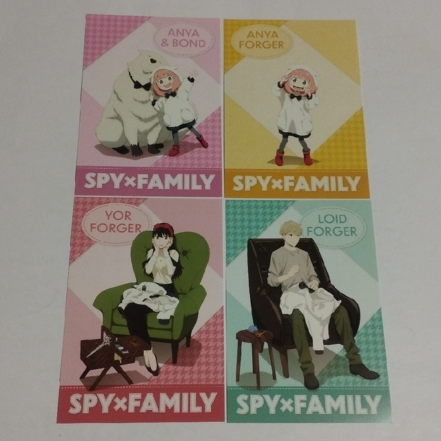 SPY×FAMILY アニメイト特典 イラストカード(ポストカード)コンプセット エンタメ/ホビーのおもちゃ/ぬいぐるみ(キャラクターグッズ)の商品写真