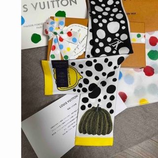 ルイヴィトン(LOUIS VUITTON)の完売❣️ルイヴィトン　草間彌生　バンドー　スカーフ　新品(バンダナ/スカーフ)