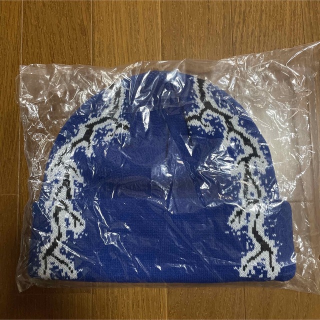 Supreme(シュプリーム)のHockey Lightning Beanie - Blue メンズの帽子(ニット帽/ビーニー)の商品写真