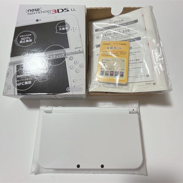 一部予約販売】 ほぼ新品！Nintendo 3DS NEW 本体 LL パールホワイト