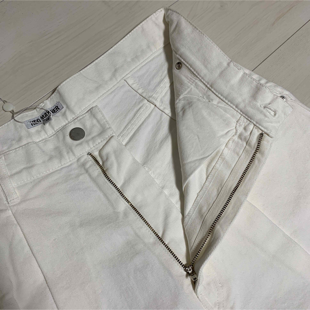 デニム/ジーンズ19AW HED MAYNER WHITE PLEATED JEANS