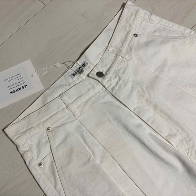 デニム/ジーンズ19AW HED MAYNER WHITE PLEATED JEANS