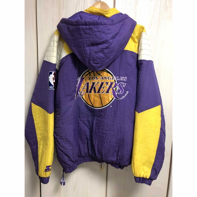 極希少レア　ヴァンテージ　レイカーズ　Lakers 刺繍ロゴ　ナイロン中綿JK