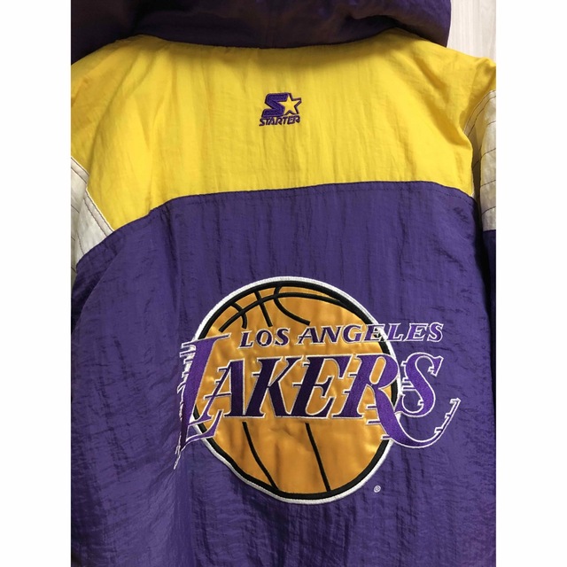 極希少レア　ヴァンテージ　レイカーズ　Lakers 刺繍ロゴ　ナイロン中綿JK