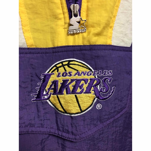 極希少レア　ヴァンテージ　レイカーズ　Lakers 刺繍ロゴ　ナイロン中綿JK