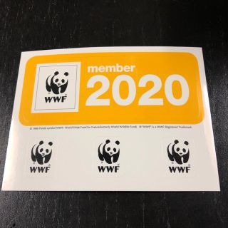 WWF メンバーステッカー⭐️パンダシール(ノベルティグッズ)