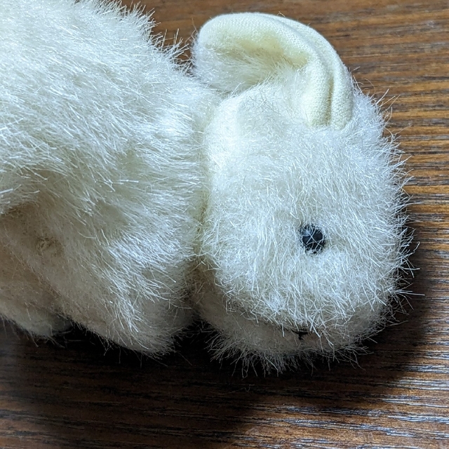 ウサギ　ぬいぐるみ　レトロ　peluche　うさぎ エンタメ/ホビーのおもちゃ/ぬいぐるみ(ぬいぐるみ)の商品写真