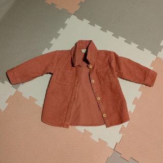 エイチアンドエム(H&M)の値下げ　ほぼ新品　美品　　H&M　コーデュロイ　上着　シャツ　男女兼用(シャツ/カットソー)