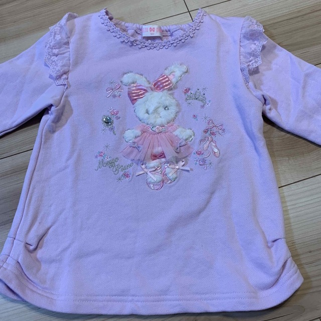 mezzo piano(メゾピアノ)のメゾピアノ　トレーナー　120 キッズ/ベビー/マタニティのキッズ服女の子用(90cm~)(Tシャツ/カットソー)の商品写真