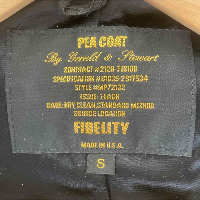 FIDELITY(フェデリティー)のFIDELITY フィデリティ　メンズSサイズ メンズのジャケット/アウター(ピーコート)の商品写真