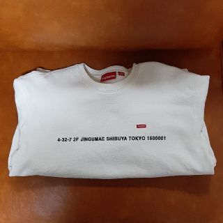 supreme Small Box Crewneck ナチュラル Mサイズ