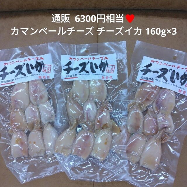 カマンベール入りチーズいか  160ｇ×3  チーズ  おつまみ  珍味  いか 食品/飲料/酒の食品(魚介)の商品写真