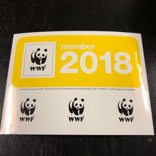 WWF メンバーステッカー⭐️パンダシール(ノベルティグッズ)