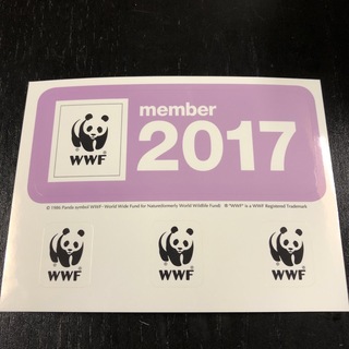 WWF メンバーステッカー⭐️パンダシール(ノベルティグッズ)