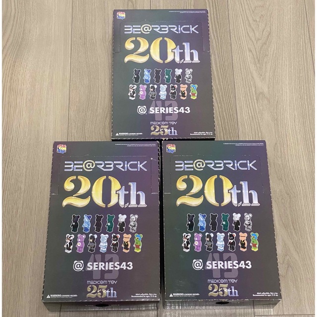 BERBRICKBE@RBRICK SERIES 43 ベアブリック シリーズ43 (3BOX)