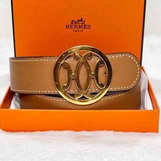 Hermes - 美品 エルメス ダブルH バックル リバーシブル ベルト ...